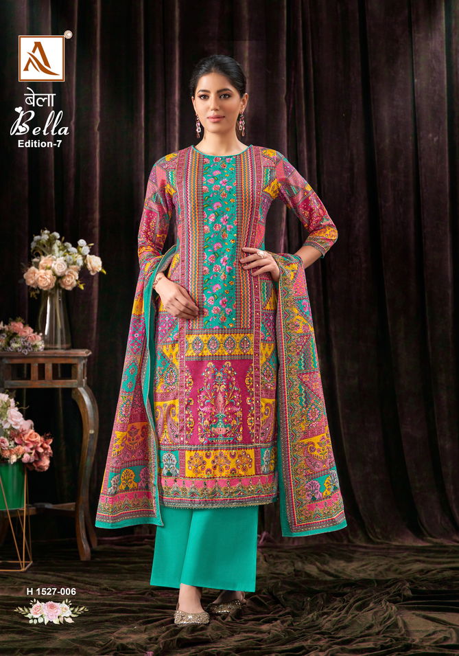 Bella 7 By Alok Suits Pure Muslin Printed Wholesale Dress Material In India
